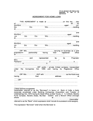 Home Loan Agreement