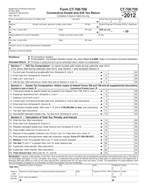 Connecticut Estate and Gift Tax Return