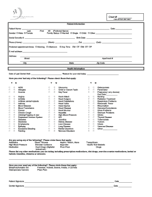 Dental Patient Information Form