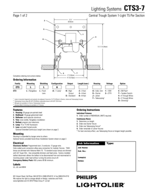 Lighting Systems Order Form