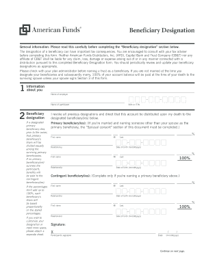 Beneficiary Designation Form