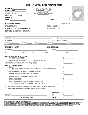 Fire Permit Application