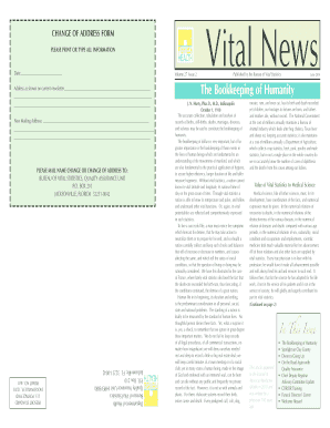 Change of Address Form