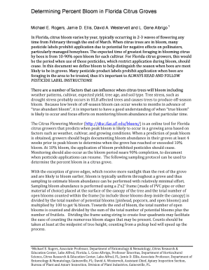 Florida Citrus Bloom Monitoring Guide