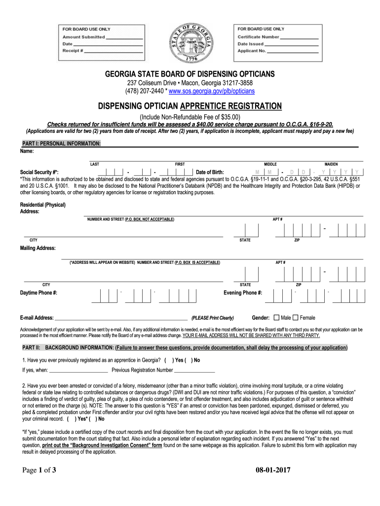 optician-apprenticeship-georgia-fill-online-printable-fillable