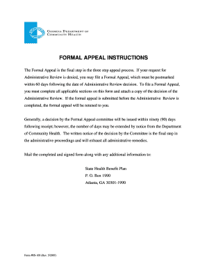 Formal Appeal Review Form