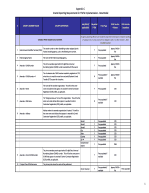 Medical form meaning - Appendix C Grants Reporting Requirements for FFATA ... - Parrascope - sao georgia