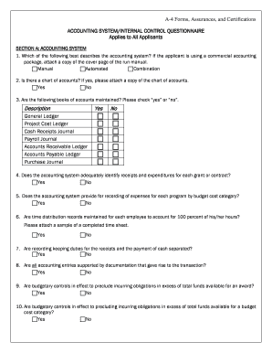 A-4 Forms Assurances and Certifications