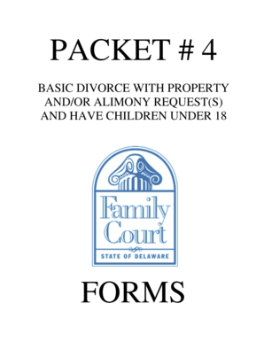 Delaware Divorce Petition with Children