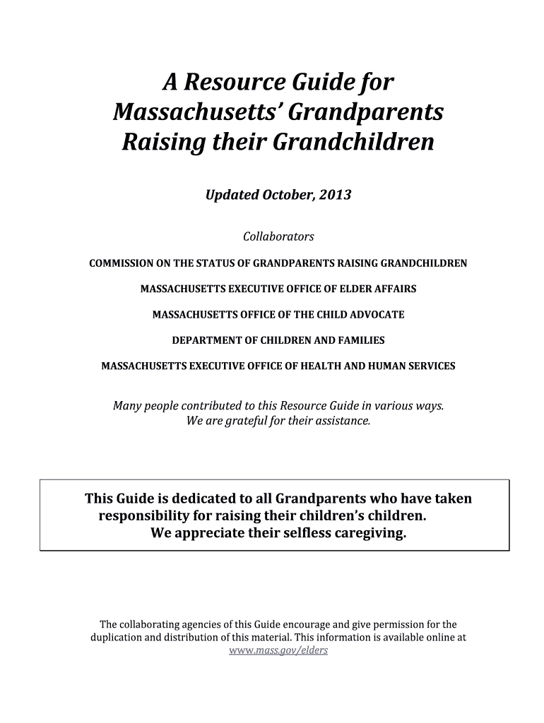 Fillable Online A Resource Guide for - Grandparents Raising ...