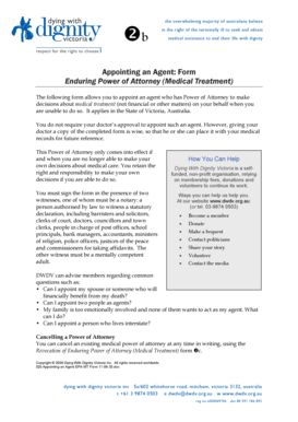 Enduring Power of Attorney Medical Treatment Form