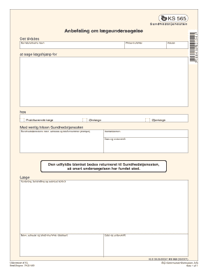 Medical Examination Recommendation Form