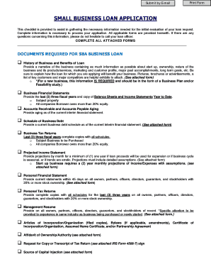 Small Business Loan Application