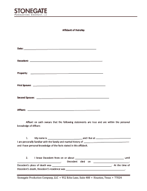 Affidavit of Heirship