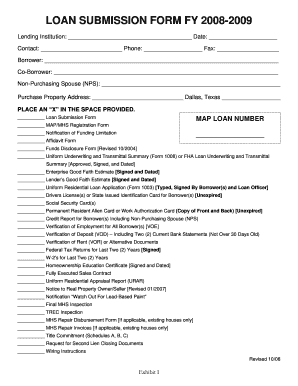 Loan Submission Form