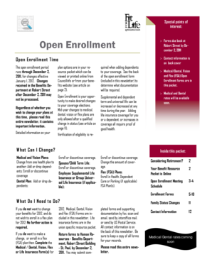 Medical/Dental Open Enrollment Form