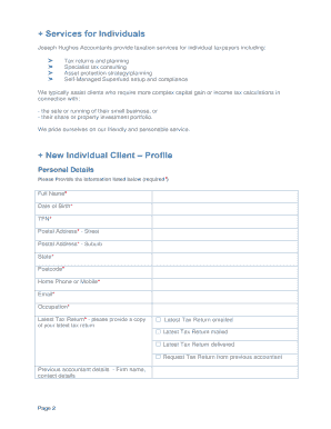 Firm Master Letter Template (New) - Joseph Hughes Accountants