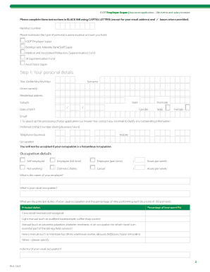 Insurance application life events and salary increase form