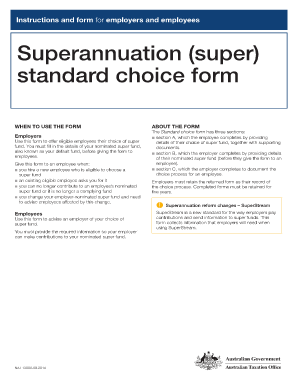 Superannuation Standard Choice Form