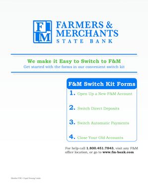 F&M Switch Kit Forms