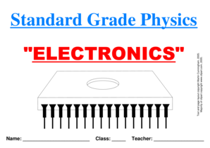 Standard Grade Physics Worksheet