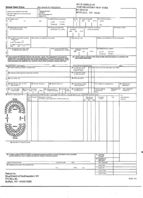 Blue Shield Dental Claim Form