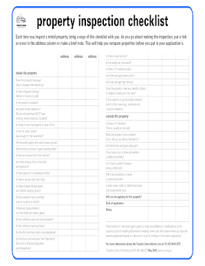 Rental Property Inspection Checklist