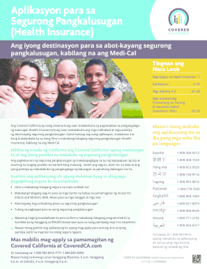 California Health Insurance Application