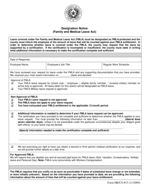 FMLA Designation Notice