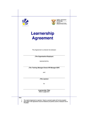 Learnership Agreement