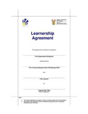 Learnership Agreement