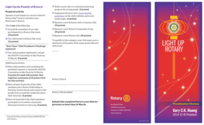 Rotary Club Presidential Citation Form