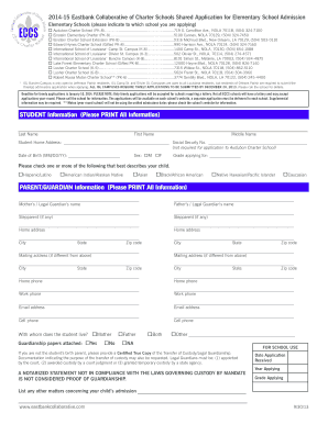 Eastbank Collaborative Charter Schools Application