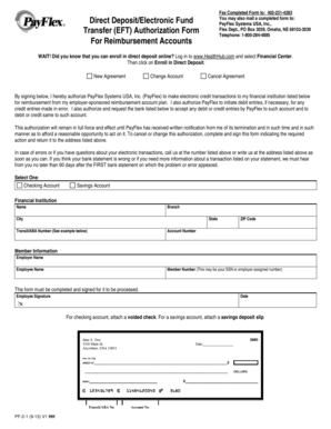 Direct Deposit Authorization Form
