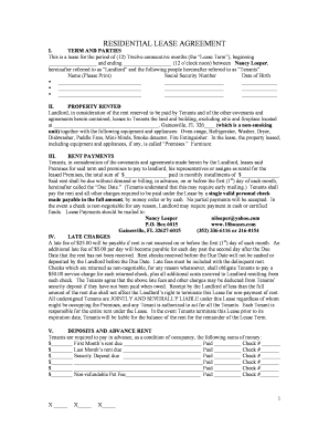 Residential Lease Agreement