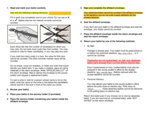 Iowa Absentee Ballot Instructions