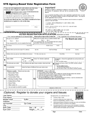 NYS Voter Registration Form