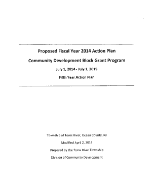 Action plan format pdf - Toms River Township - Ocean County Department of Planning - planning co ocean nj