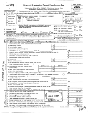 Form 990 O Return of Organization Exempt From Income Tax