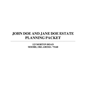 What is a b trust - John doe and jane doe estate planning packet - caleRmaddypllccom