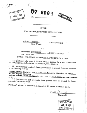 Motion for Leave to Proceed in Forma Pauperis