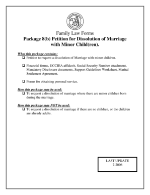 Florida Dissolution of Marriage with Minor Children