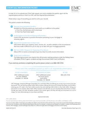 Short Sale Information Packet