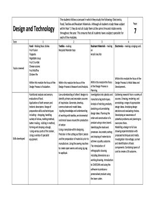 Fillable Online Design and Technology 7 Fax Email Print - pdfFiller