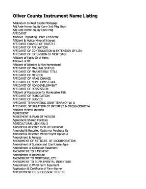 Affidavit of Identity