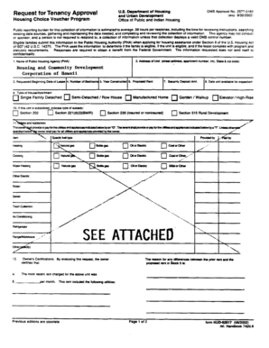 Request for Tenancy Approval