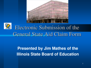 General State Aid Claim Form