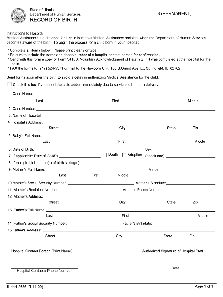 il 444 form Preview on Page 1