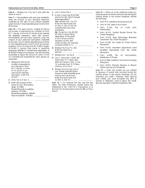 Hawaii Form N-210 Underpayment of Estimated Tax