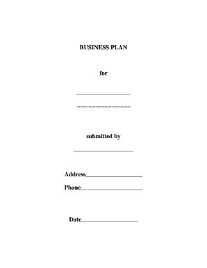 Business Plan Template
